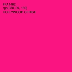 #FA1482 - Hollywood Cerise Color Image