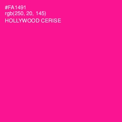 #FA1491 - Hollywood Cerise Color Image