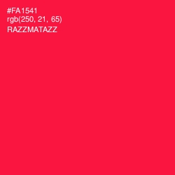 #FA1541 - Razzmatazz Color Image