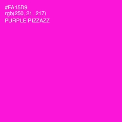 #FA15D9 - Purple Pizzazz Color Image