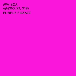 #FA16DA - Purple Pizzazz Color Image