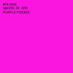 #FA16DE - Purple Pizzazz Color Image