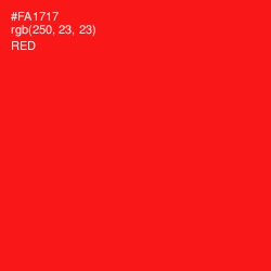 #FA1717 - Red Color Image