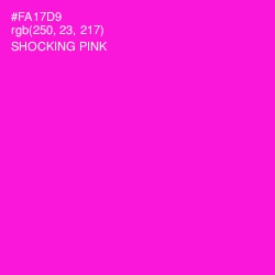 #FA17D9 - Shocking Pink Color Image