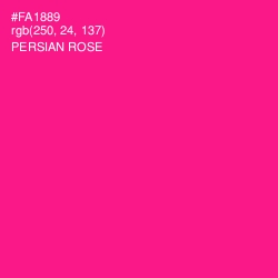 #FA1889 - Persian Rose Color Image