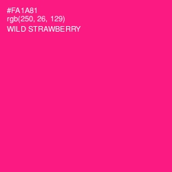 #FA1A81 - Wild Strawberry Color Image