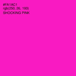 #FA1AC1 - Shocking Pink Color Image