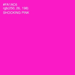 #FA1AC6 - Shocking Pink Color Image