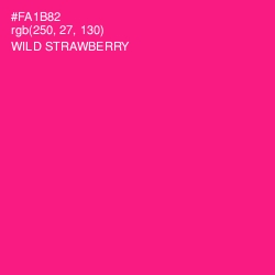 #FA1B82 - Wild Strawberry Color Image