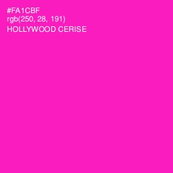 #FA1CBF - Hollywood Cerise Color Image