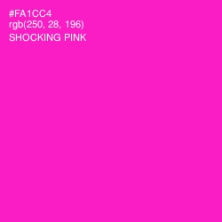 #FA1CC4 - Shocking Pink Color Image