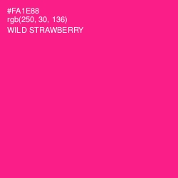 #FA1E88 - Wild Strawberry Color Image