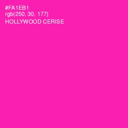 #FA1EB1 - Hollywood Cerise Color Image