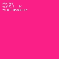 #FA1F86 - Wild Strawberry Color Image