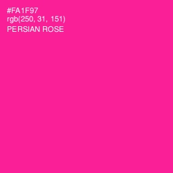 #FA1F97 - Persian Rose Color Image