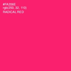 #FA206E - Radical Red Color Image