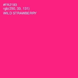 #FA2183 - Wild Strawberry Color Image