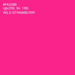 #FA228B - Wild Strawberry Color Image