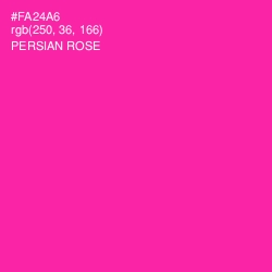 #FA24A6 - Persian Rose Color Image
