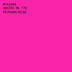 #FA24AA - Persian Rose Color Image