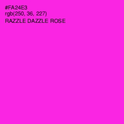 #FA24E3 - Razzle Dazzle Rose Color Image