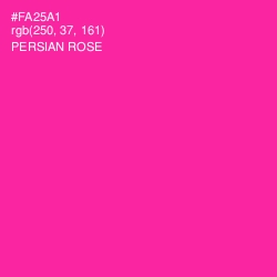 #FA25A1 - Persian Rose Color Image