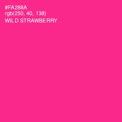 #FA288A - Wild Strawberry Color Image