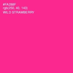 #FA288F - Wild Strawberry Color Image