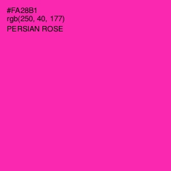 #FA28B1 - Persian Rose Color Image