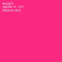 #FA297F - Radical Red Color Image