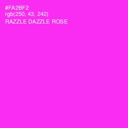 #FA2BF2 - Razzle Dazzle Rose Color Image