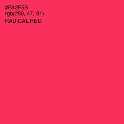 #FA2F5B - Radical Red Color Image