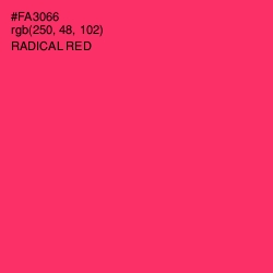 #FA3066 - Radical Red Color Image