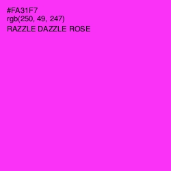 #FA31F7 - Razzle Dazzle Rose Color Image