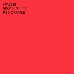 #FA333E - Red Orange Color Image