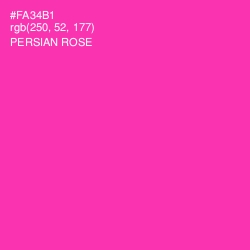#FA34B1 - Persian Rose Color Image
