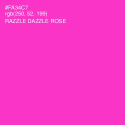 #FA34C7 - Razzle Dazzle Rose Color Image