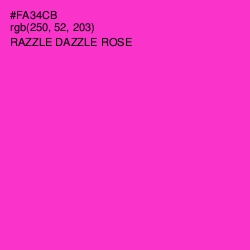 #FA34CB - Razzle Dazzle Rose Color Image