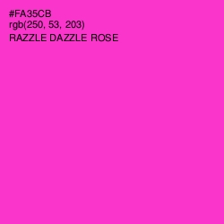 #FA35CB - Razzle Dazzle Rose Color Image