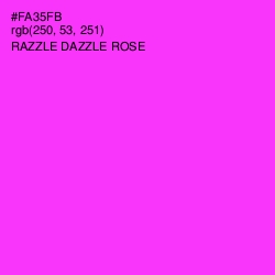 #FA35FB - Razzle Dazzle Rose Color Image