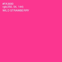 #FA3690 - Wild Strawberry Color Image