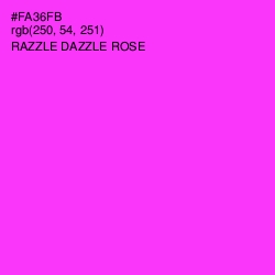 #FA36FB - Razzle Dazzle Rose Color Image