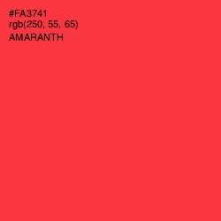 #FA3741 - Amaranth Color Image