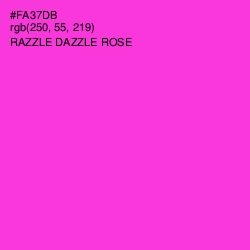 #FA37DB - Razzle Dazzle Rose Color Image
