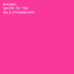 #FA389C - Wild Strawberry Color Image