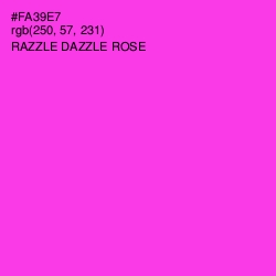 #FA39E7 - Razzle Dazzle Rose Color Image