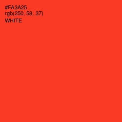 #FA3A25 - Red Orange Color Image