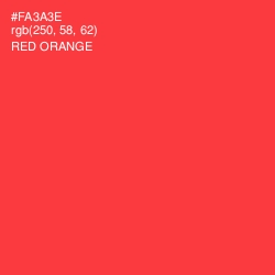 #FA3A3E - Red Orange Color Image
