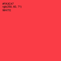 #FA3C47 - Radical Red Color Image