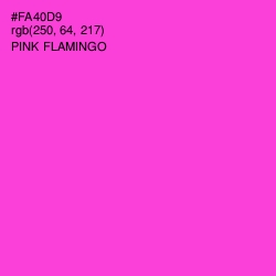 #FA40D9 - Pink Flamingo Color Image